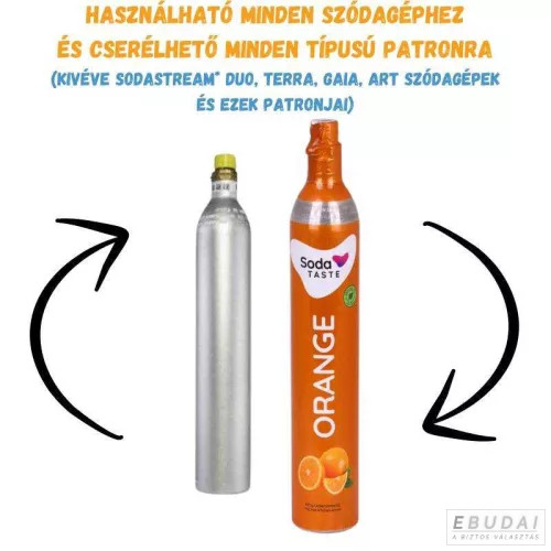 Sodaco O809194 narancs ízesítésű univerzális szódagép CO2 patron - csere