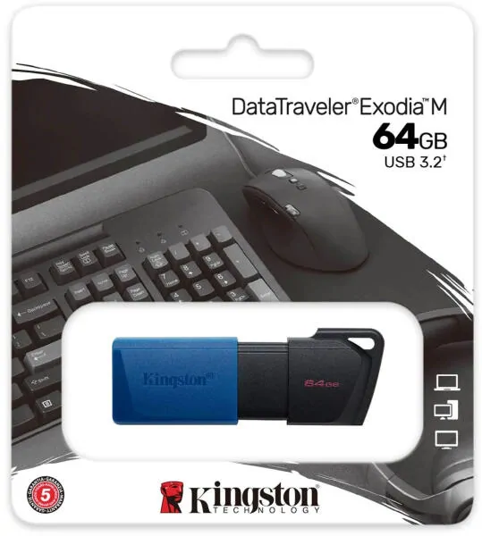Kingston 64GB USB3.2 DataTraveler Exodia M (DTXM*64GB) - Image 2