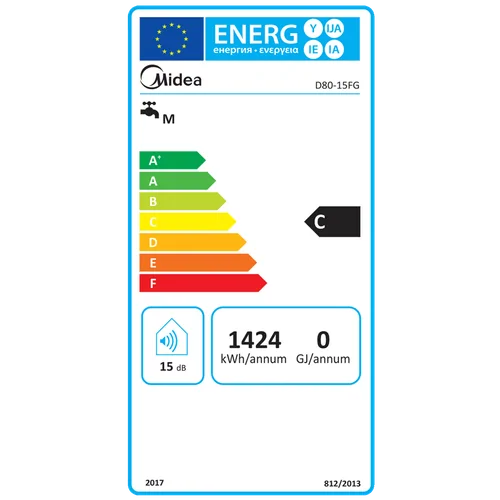 D80-15FG Midea elektromos vízmelegítő bojler 80L - Image 4