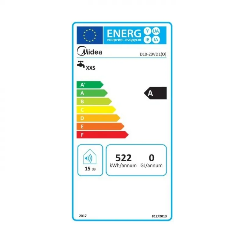 MIDEA D10-20VD1(O) elektromos vízmelegítő konyhapult fölé szerelhető 4 MIDEA D10-20VD1(O) elektromos vízmelegítő konyhapult fölé szerelhető - Image 4