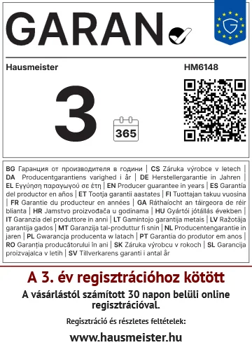 HM 6148 Hausmeister gofri sütő 2 HM 6148 Hausmeister gofri sütő - Image 2