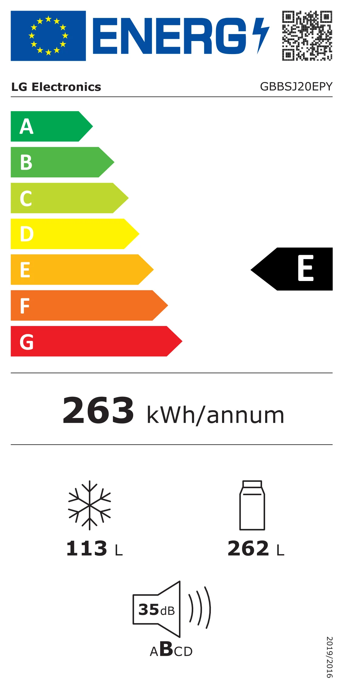 LG GBBSJ20EPY Alulfagyasztós hűtőszekrény - Image 3