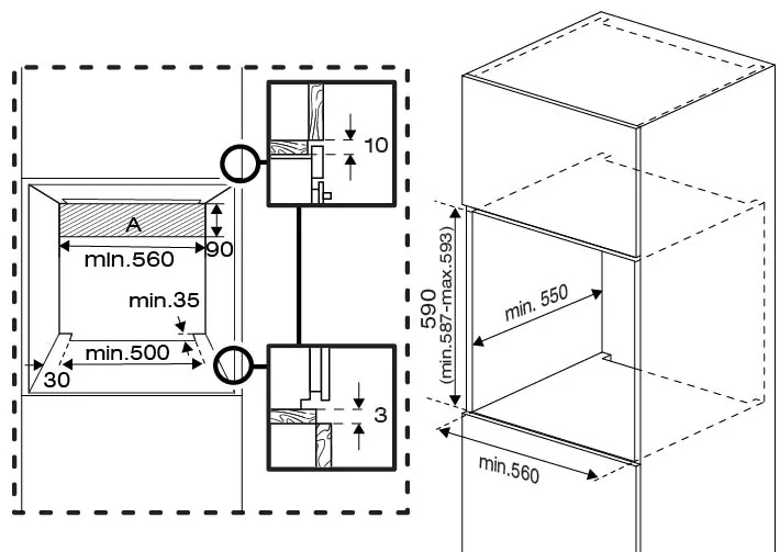 MPM Beépíthető elektromos sütő (MPM-63-BO-12) - Image 2